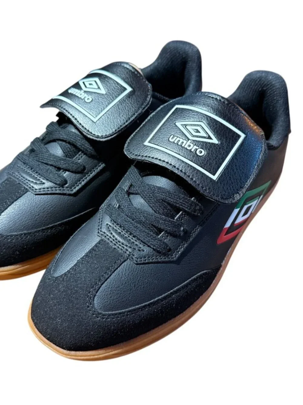 New W/out Box Umbro Sneakers Size 7 Black PU Upper Gum Sole
